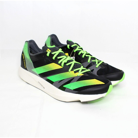 Adidas Adizero Takumi Sen 8 Running Shoe Men's Black Green White GY8405 - Picture 1 of 9